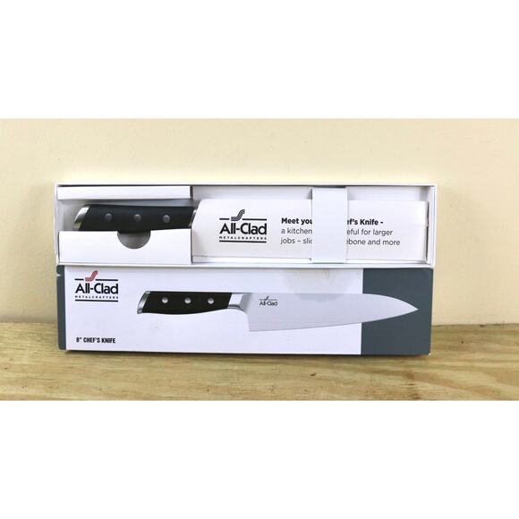 New ALL Clad Stainless Steel Chef's Knife 8" Universal - Picture 1 of 10